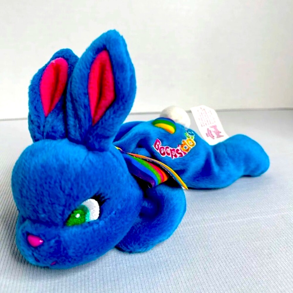 Lisa Frank Blue Boopsidoodle Bunny Beenie Baby! 💕✨
